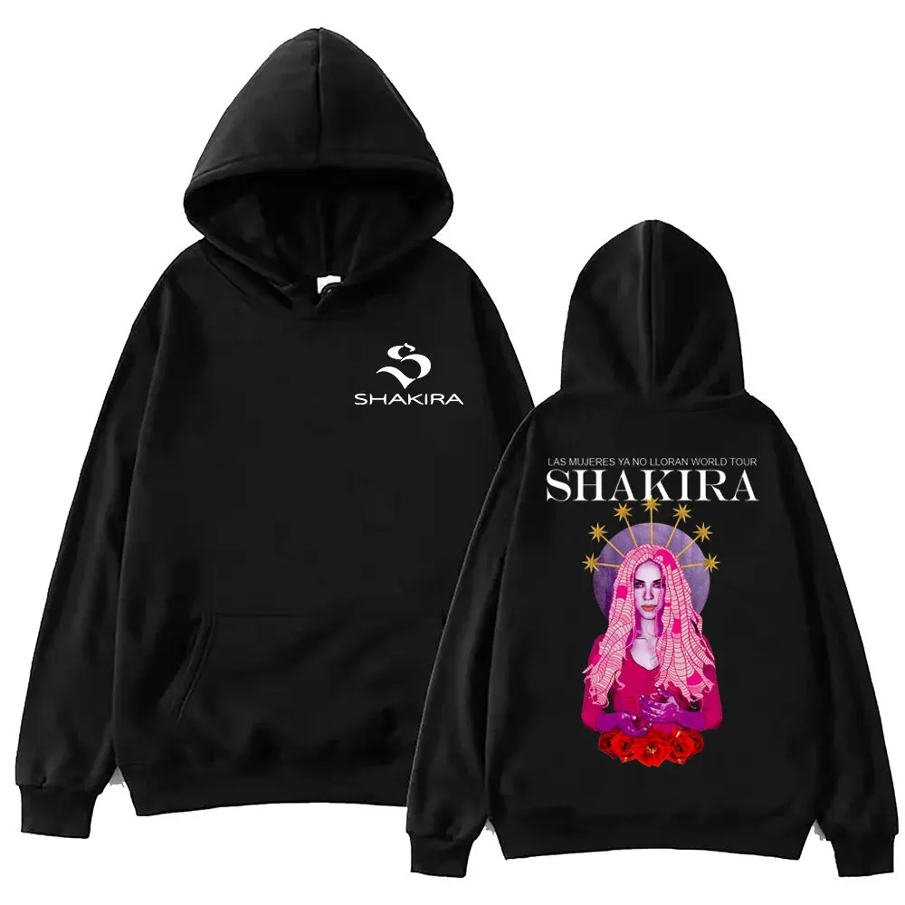 Shakira Las Mujeres Ya No Lloran World Tour 2026 Hoodies High Street Fashion Trend Pullovers Men Women Casual Loose Sweatshirts 12