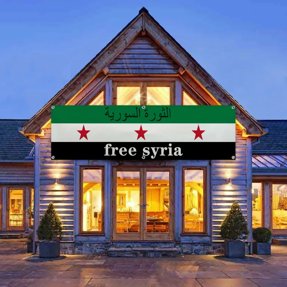 Hang Flags for Rooms Banner Flags for Bedrooms Tapestry Long Banner National Flag Parade Banner Free S-syria-a Outdoor Decor