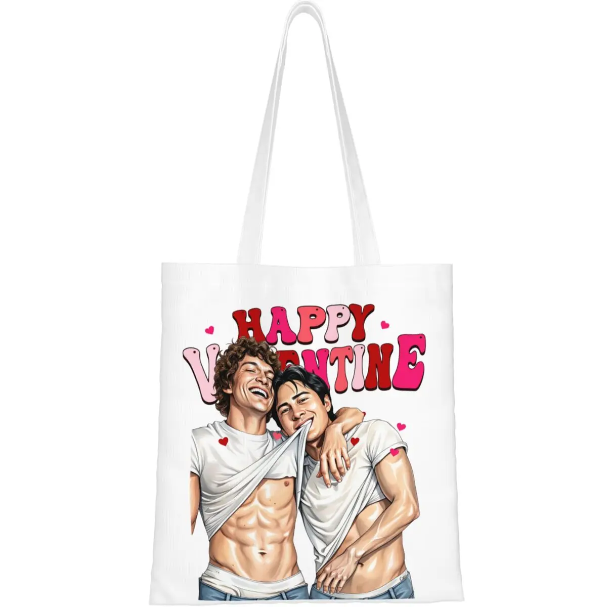 Heated Rivalry Shopper Bag Happy Valentine's Day Reusable Handbags Cloth Outdoor Tote Bag Ladies Designer Shopping Bags