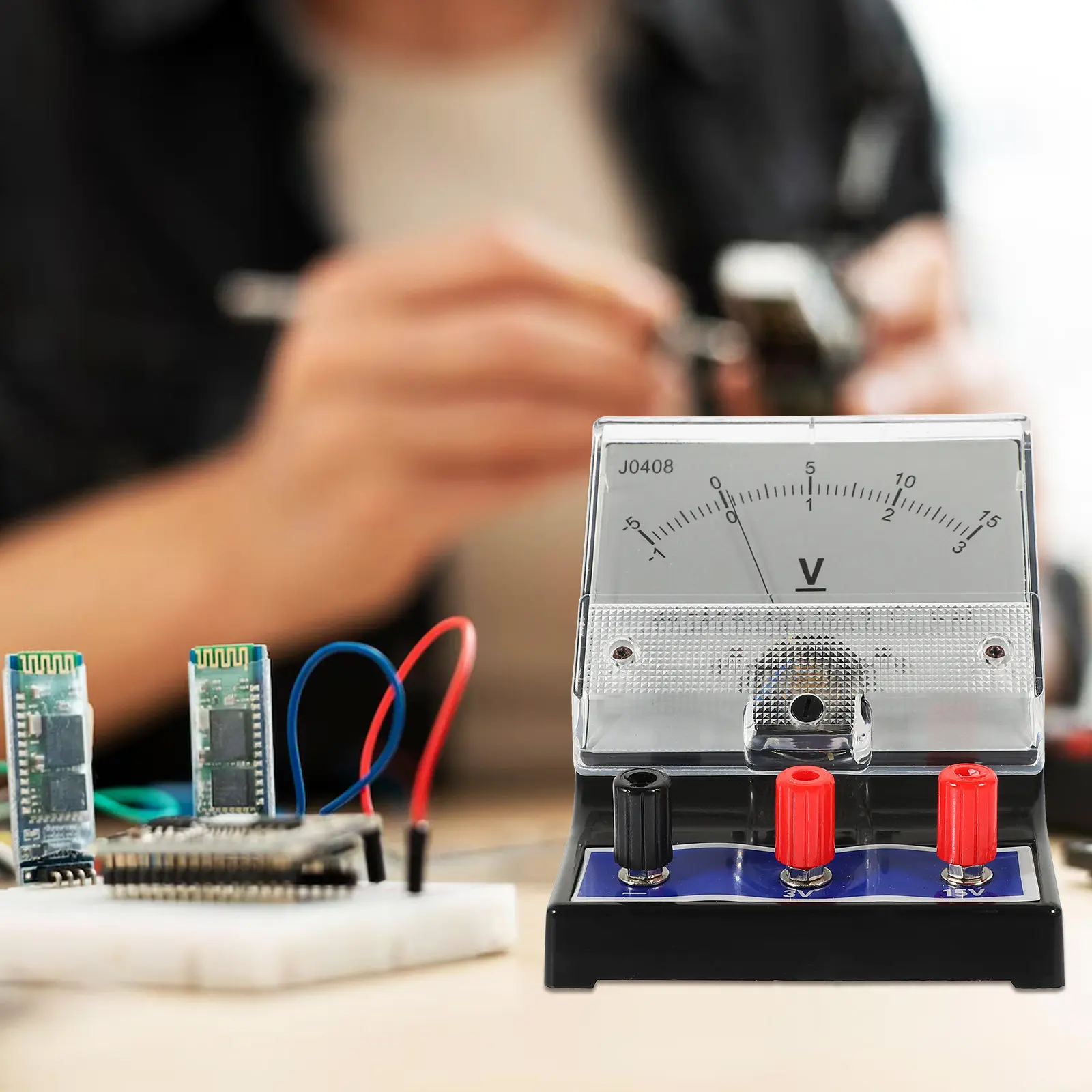 

1 шт. вольтметр 0-15В, прочный прибор для обучения физике, надежное лабораторное оборудование, идеально подходит для студенческих научных экспериментов