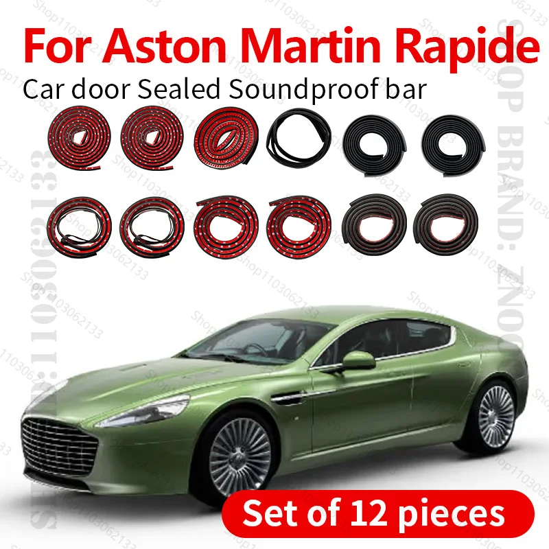

Для Aston Martin Rapide уплотнительная лента для двери автомобиля, резиновая двухслойная уплотнительная защита, звукоизоляционная пылезащитная уплотнительная лента, набор из 12 шт.