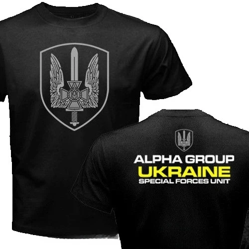 New Fashion Summer New Spetsnaz Ukraine Special Forces Alpha Group Military T-Shirt Print T Shirt Men