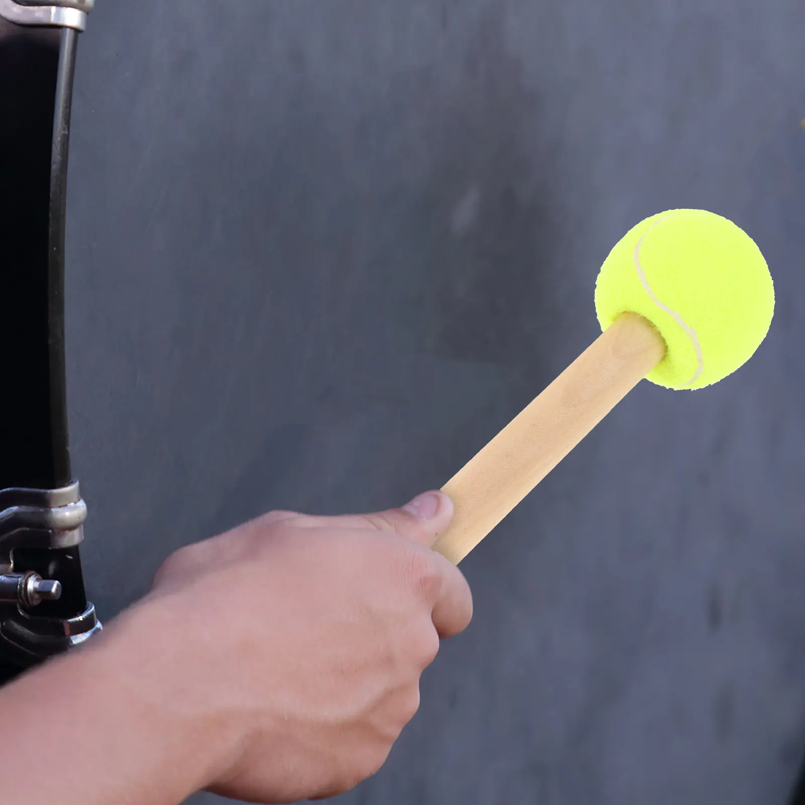 2Pcs Bass Drum Mallets Wooden Handle Felt Head Lightweight Professional for Snare Drum Percussion Instrument Accessory