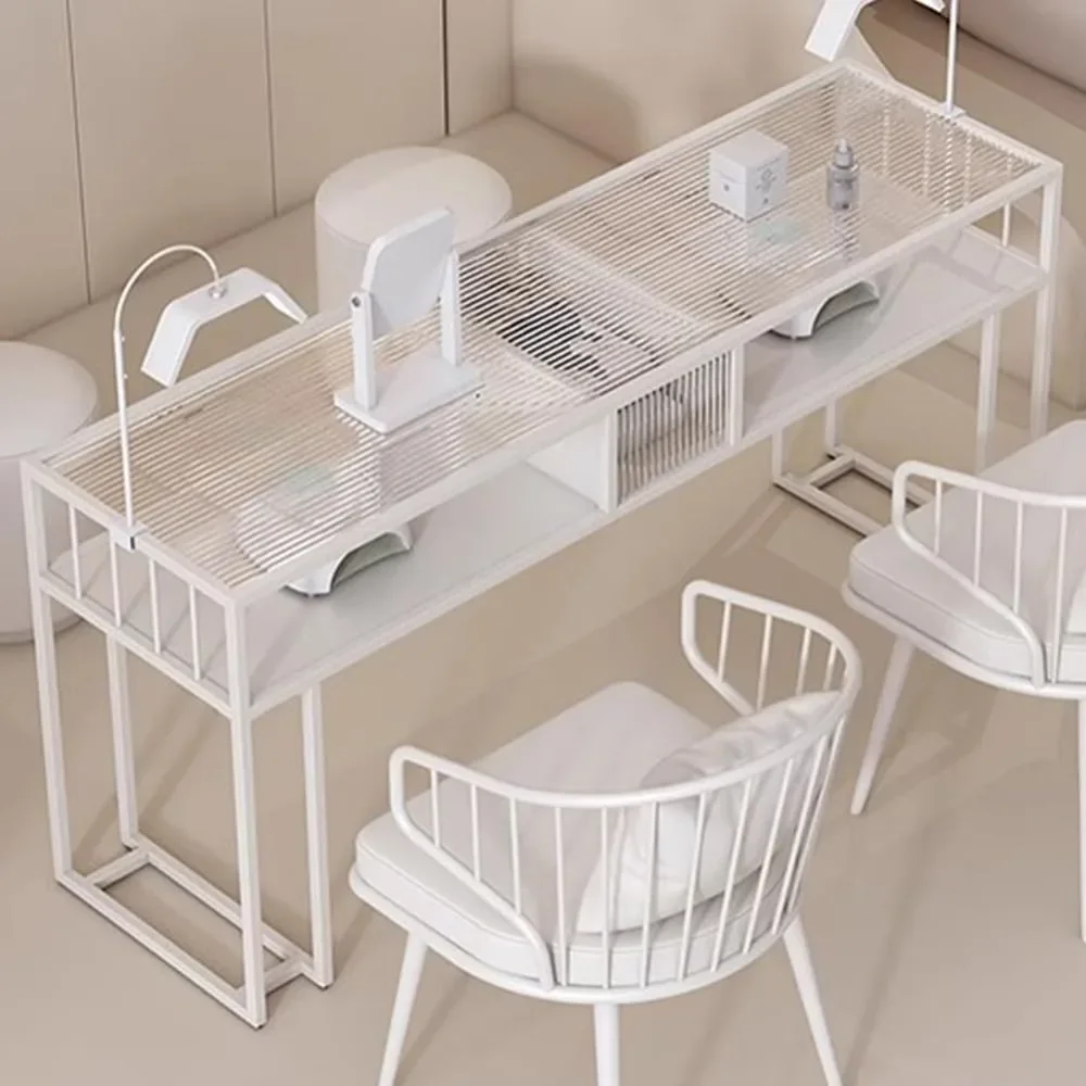 

Transparent Table, Light Luxury Professional Nail Table, Women's Manicure Experience Nail Table, Beautician Dedicated Nail