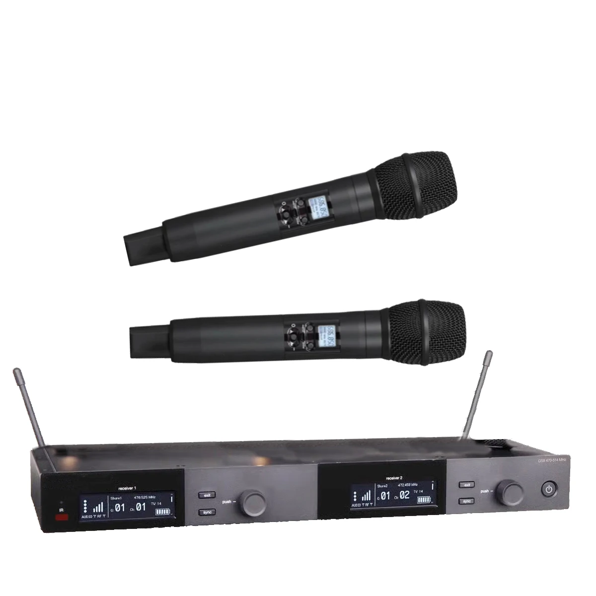 

Advanced SLXD24 Wireless 2 Microphone System KSM9 SM Handheld Beta 58 Dynamic DJ Karaoke Stage True Diversity SLXD2 SLXD4