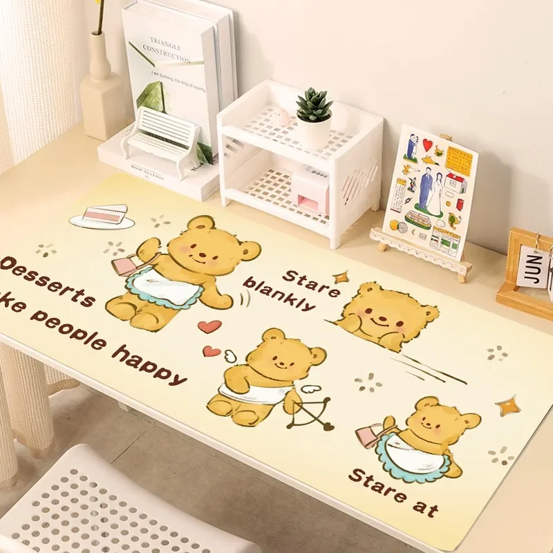 Mousepad Oversized Butter Bears Keyboard Pads Enlarged Thickened Seams  Large Desk Pads Japanese Mat