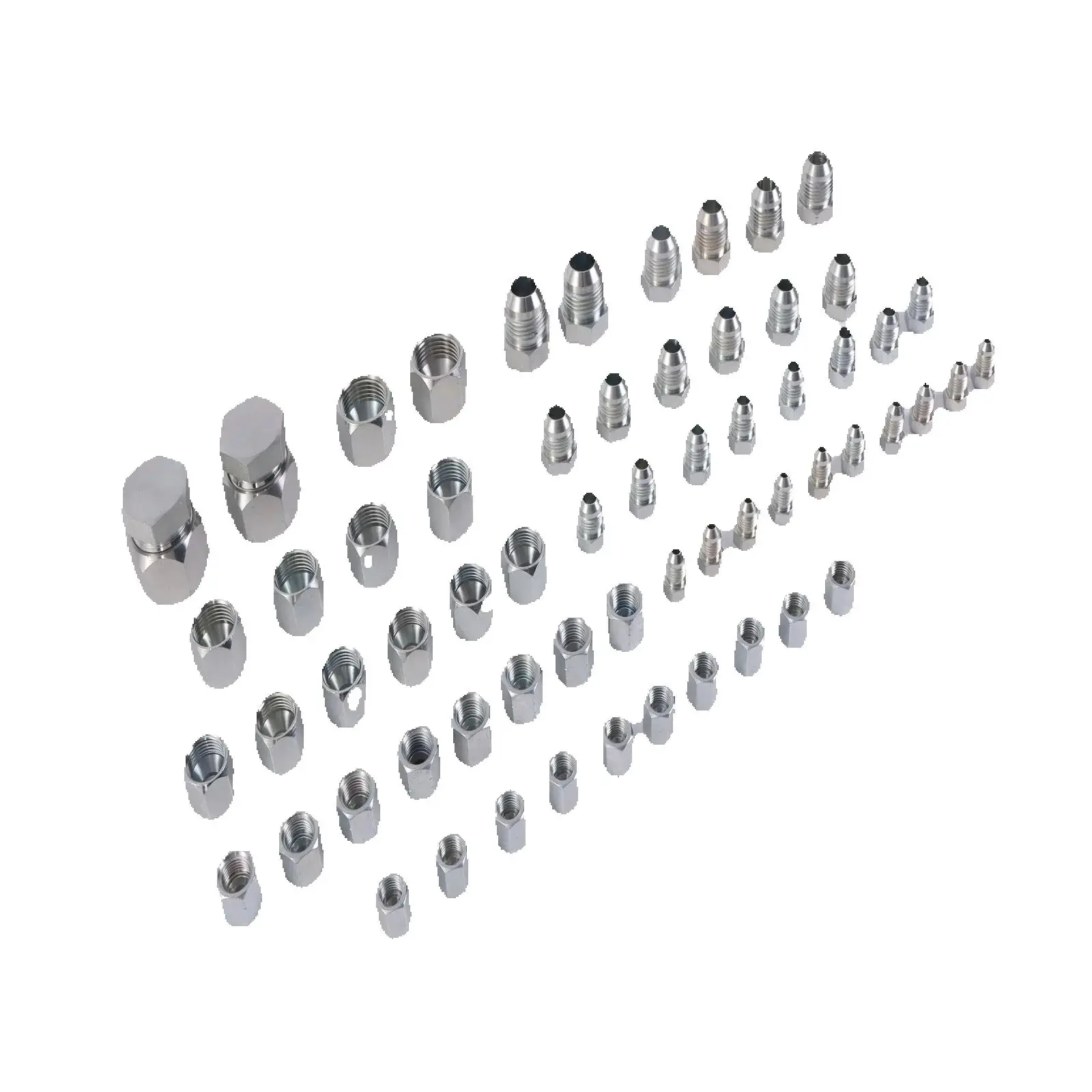 64 Pcs JIC 37 Degree Flare Thread Cap Plug Assortment Kit FOR Hydraulic Hose Tube