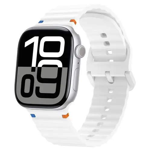 Wave Stitched Silicone Strap For Apple Watch 12 11 10 46mm 42mm Ultra 4/3/2 49mm Bracelet Belt iWatch 9 8 SE 45mm 41mm 44mm Band - Image 15