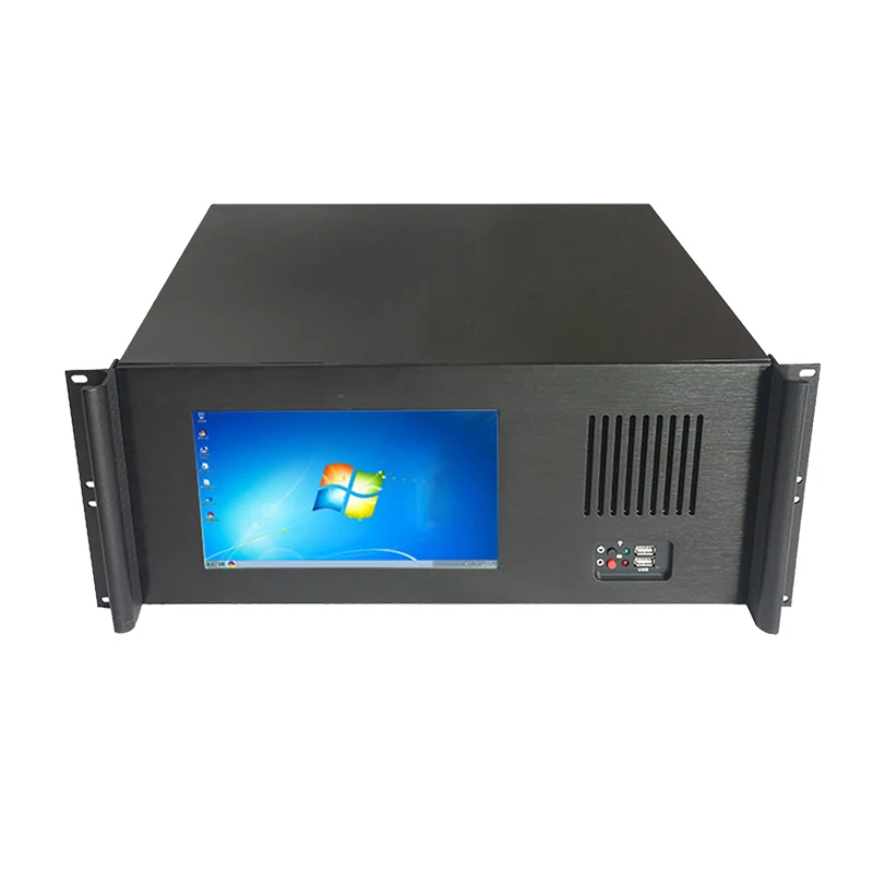 4U Rack-mounted integrated case with touch screen Industrial Server computer case with 8.9 inch screen