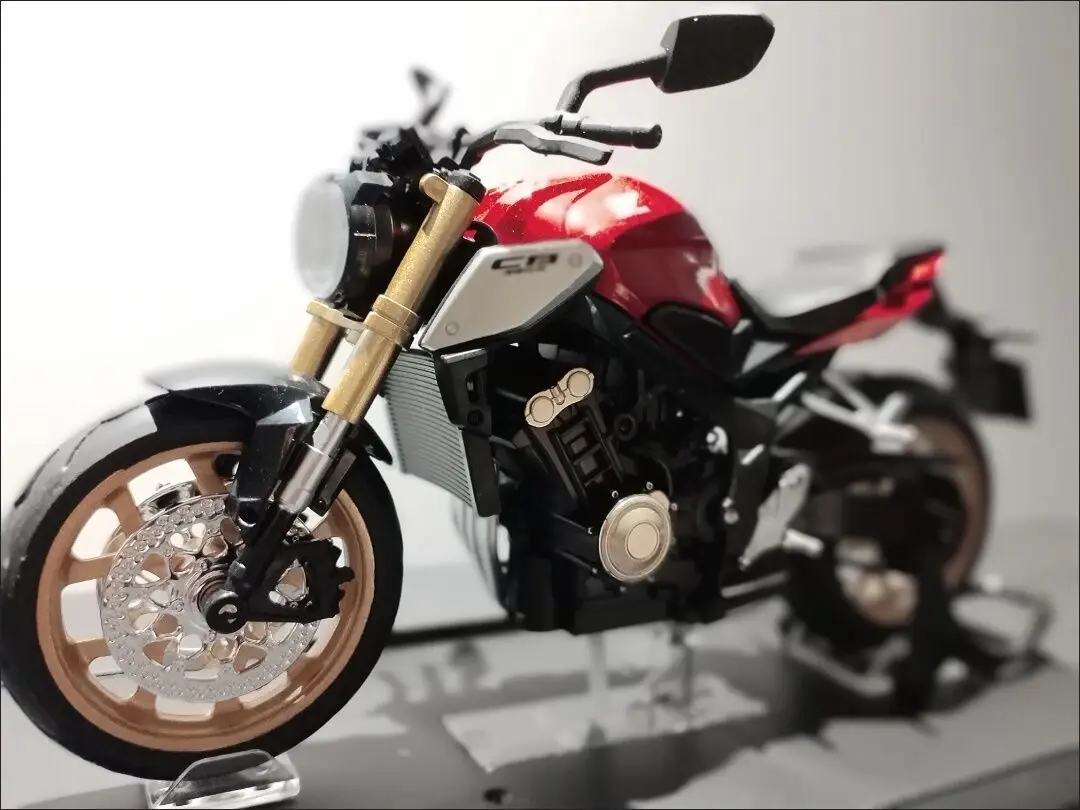 Schaal 1:12 Honda Cb650 Hp4 Motorfiets Model Speelgoed Legering Diecast Schokabsorptie Miniatuur Racing Motor Modellen Voor Vriend Geschenken