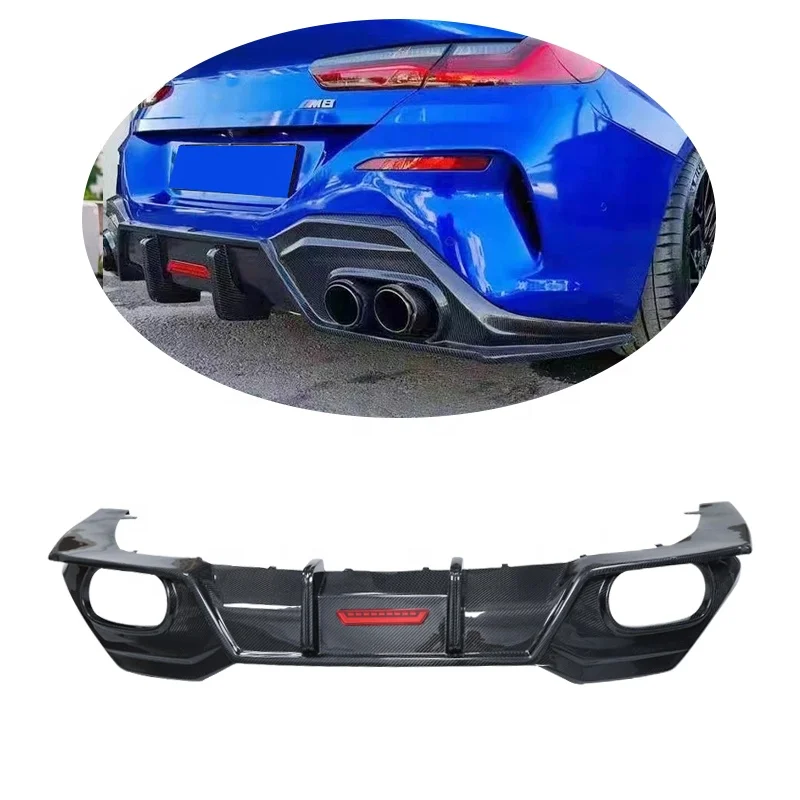 

Carbon Fiber KB Style Rear Diffuser For BMW G14 8 Series G15 G16 Upgrade Rear Bumper Splitter Lip Diffuser Cover Trim