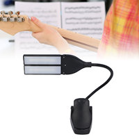 Portable Folding Music Stand Light Clip On Super Bright 3 Brightness Flexible Professional Folding Music Stand Light for Piano