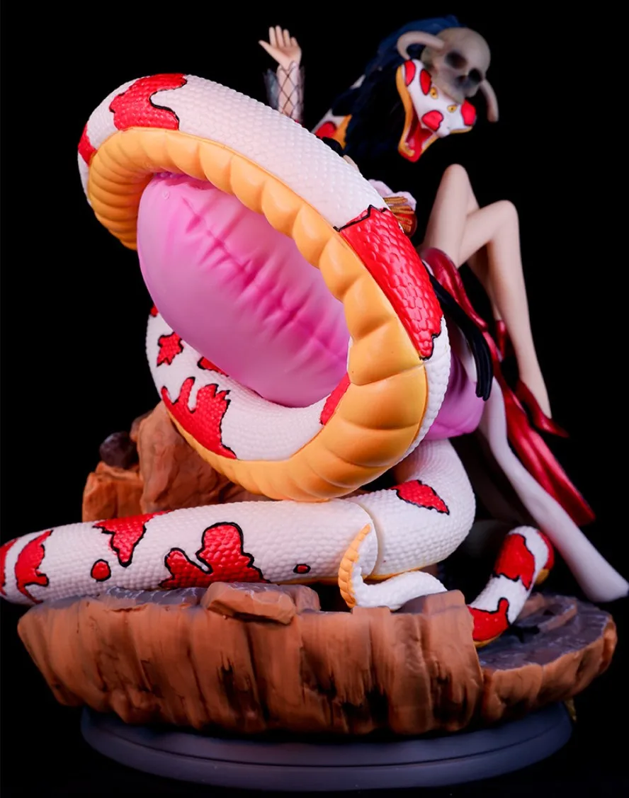 30cm One Piece Boa Hancock Super งูสาวสวยอะนิเมะ Handmade Action Figures เดสก์ท็อปเครื่องประดับตกแต่งของขวัญ