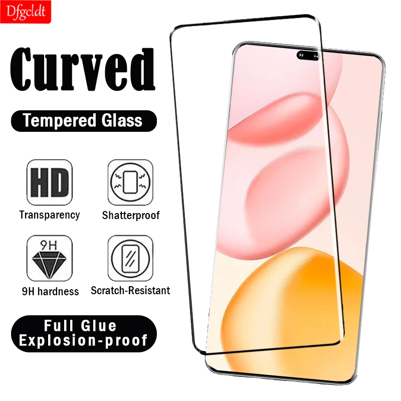 ثلاثية الأبعاد الساخن الانحناء حافة منحنية الزجاج المقسى ل الشرف 400 300 200 100 90 برو 300 الترا حامي الشاشة الغراء الكامل طبقة رقيقة واقية