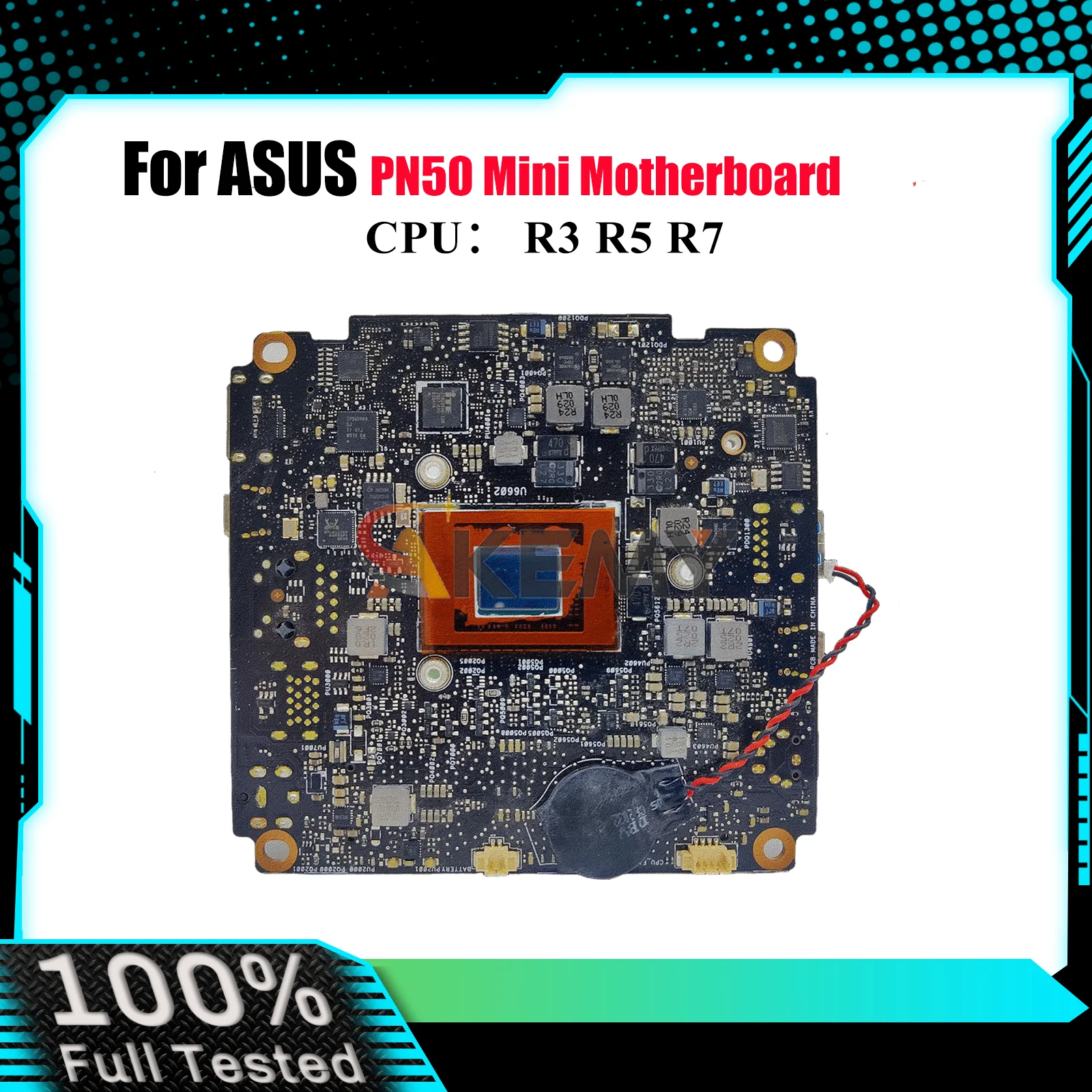 

PN50 Laptop Motherboard For ASUS Mini PC PN50 PN50 Notebook Mainboard With R3 R5 R7 CPU 100% tests OK fast shipping High quality