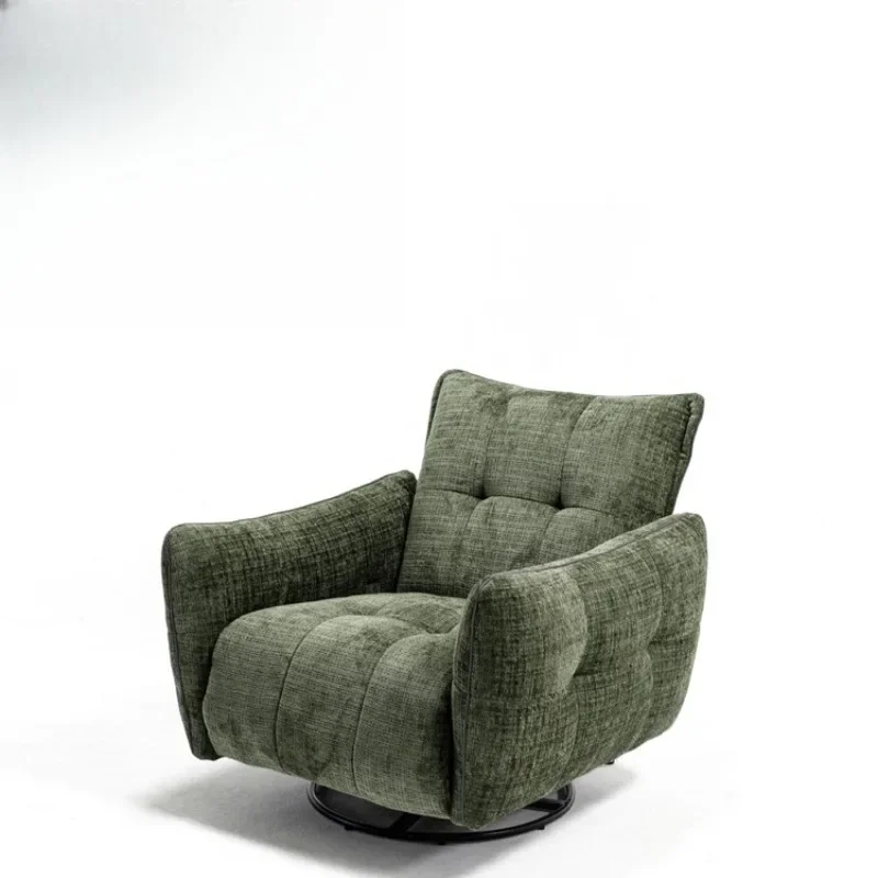 Minimalist concept/Wo Chi sofa chair/French retro green hall fabric electric function single sofa adjustable