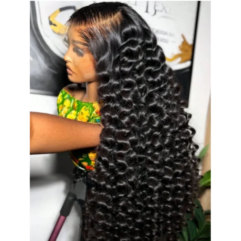 Loose Deep Wave 13x4 HD Lace Front Human Hair Wigs 30 Inch Nature Color 13x4 HD Lace Frontal Wigs For Women 250% Density