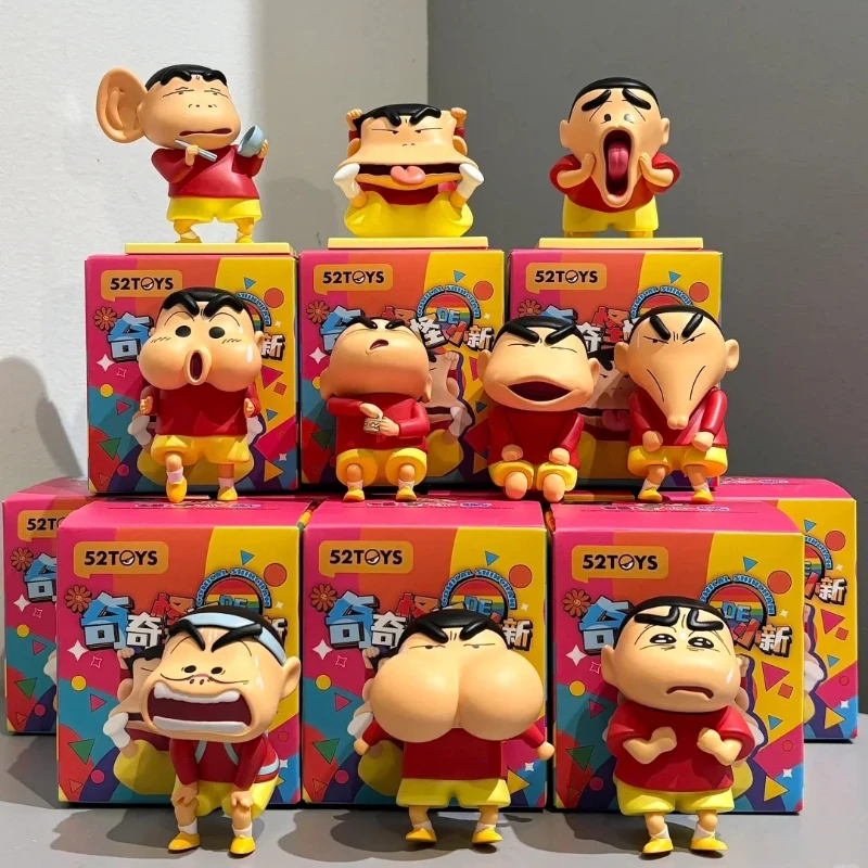 

Мультяшный анимированный карандаш Шинчан, странная глухая коробка, кукла ручной работы, украшение для рабочего стола, милые подарки на день рождения и праздник