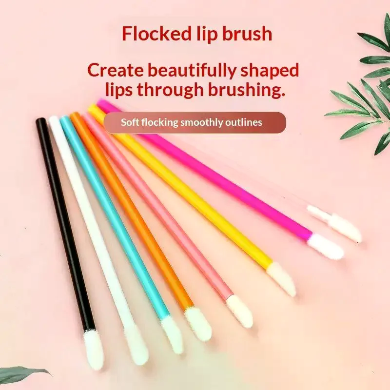 100 Pcs Disposable Lip Lint Free Applicators For Makeup Lip Brushes Makeup Beauty Tool Lipstick Testers Wands Applicators