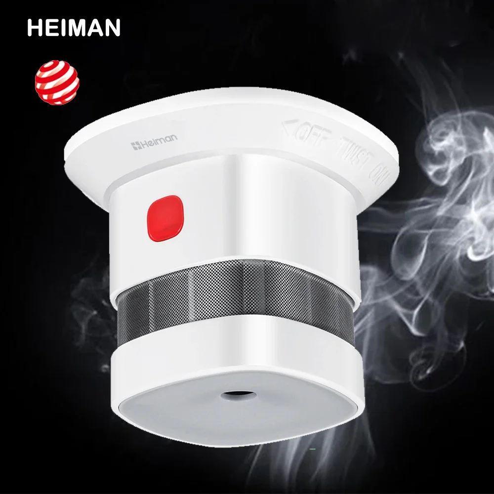HEIMAN Zigbee czujnik dymu inteligentny system domowy 2,4 GHz czujnik dymu o wysokiej czułości zapobiegający bezpieczeństwu