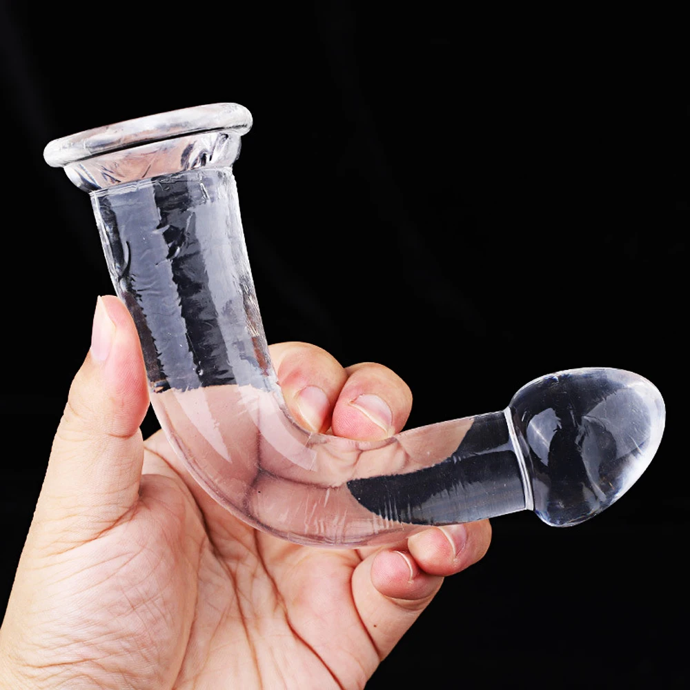 Transparent Dildo for Women Silicone Realistic Fake Dick Penis with Strong Suction Cup Hands-Free Adult Sex Toy