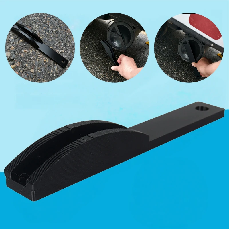 

Крышка для хранения шланга для сточных вод на колесах, ключ для кронштейна шланга Valerra, аксессуары для дома на колесах, пластиковый черный гаечный ключ, утолщенный, высокопрочный