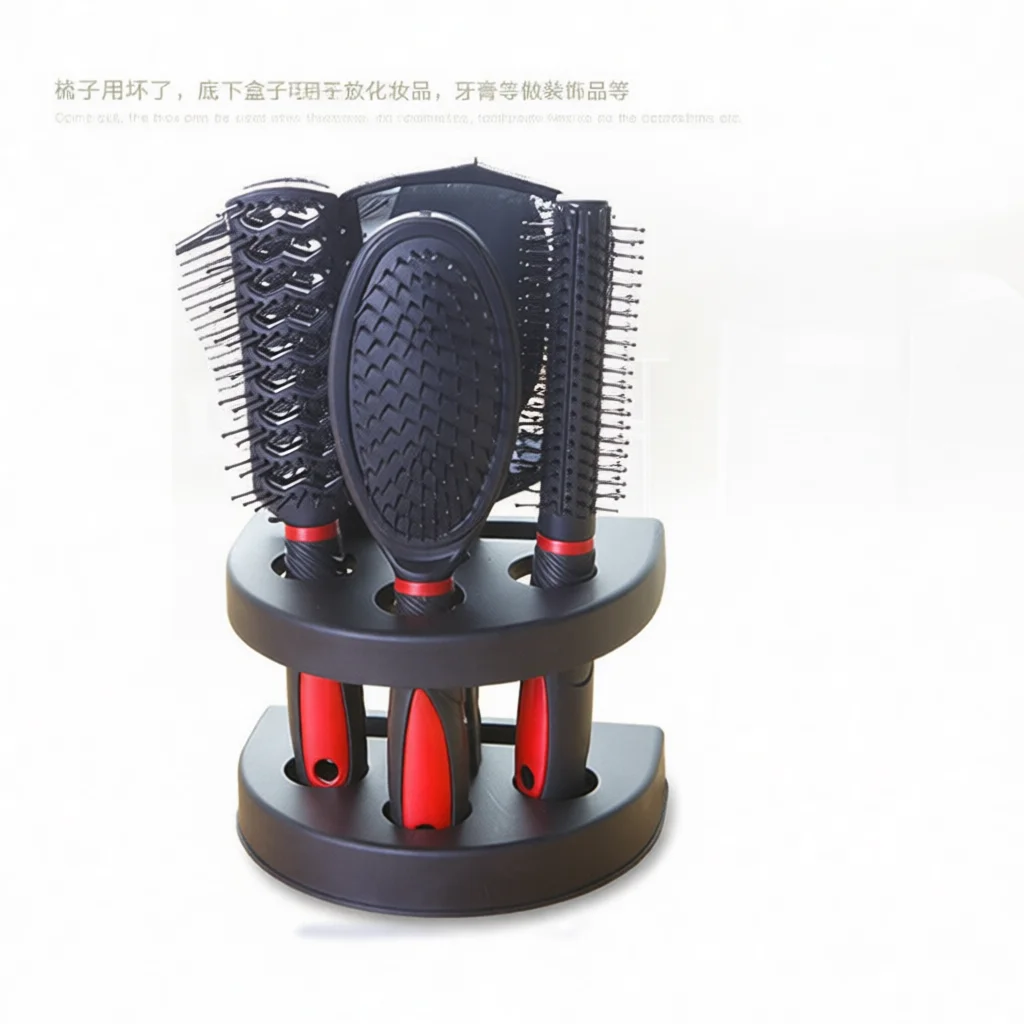 Versatile Hair Styling Comb Selection Plastic Beauty Tools Mirror Collection Travel Portable Lightweight Grooming Aid
