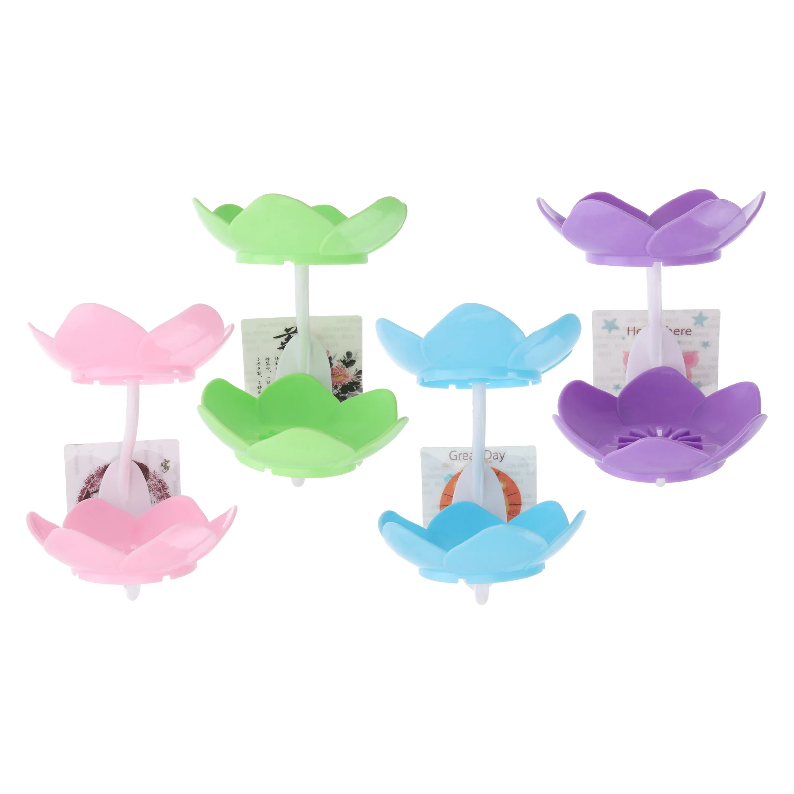 

4pcs Wall Mounted Suction Cup Soap Box Self Draining Punch Hole Travel Double Layer Soap Holder Bathroom Kitchen Bathtub Cartoon