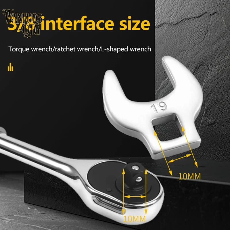Hot Sale 8Pcs Heavy Duty Chrome Vanadium Crowfoot Wrench Set Inch Metric Multitool For Auto Repair Garage Mechanic Work