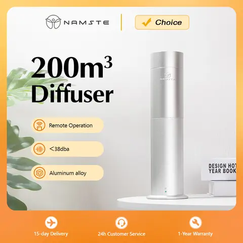 Electric Aroma Diffuser with Remote Control, 200m³ Room Coverage