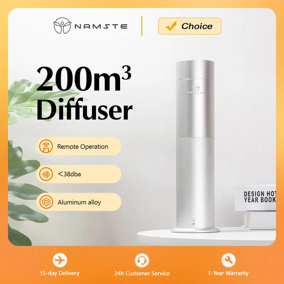 Electric Aroma Diffuser with Remote Control, 200m³ Room Coverage
