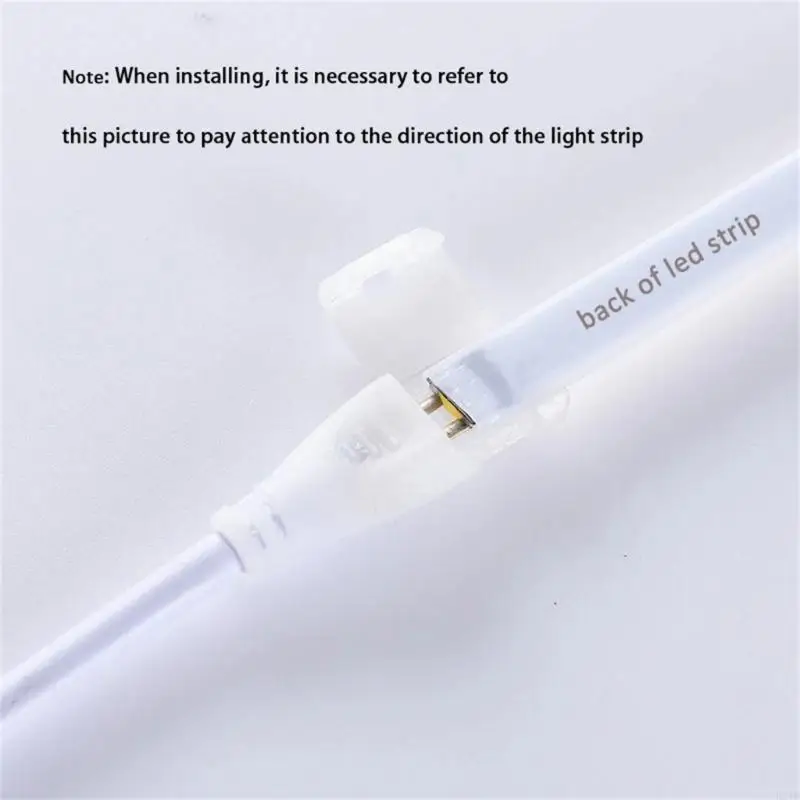 2pin Led Strips Light Fix Clips Connector 220V LED Strips Plug 10mm Width Enduring 