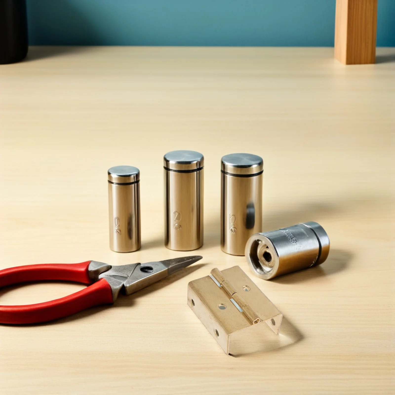 

10Pcs Cabinet Door Hinges Right Angle Four-Fold Metal Hinges 180 Degree Folding for Bedroom Furniture Wardrobe Cupboard Hardware