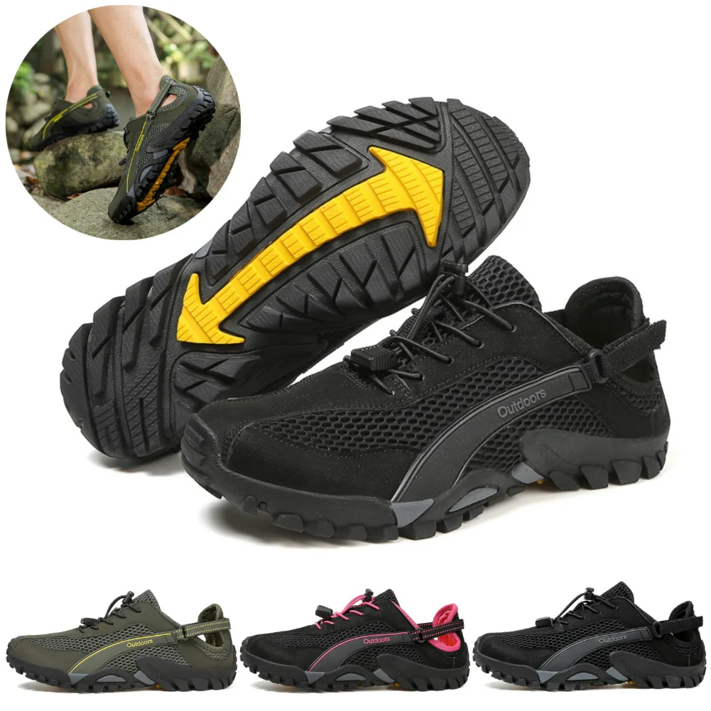 Hiking Shoes Casual Running Sneakers Non Slip Lightweight Cross Trainer Breathable Barefoot Shoes for Outdoor Hiking