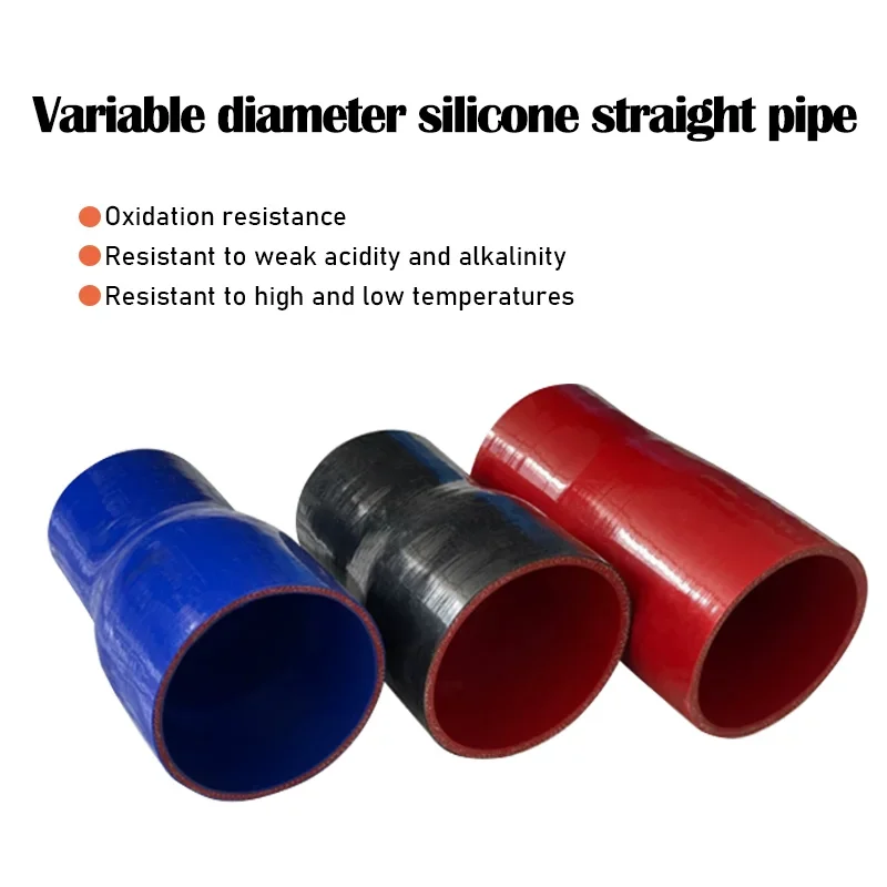 ID16mm-ID180mm 38mm 45mm 57mm Straight Silicone Reducer Hose Universal Silicone Hose  Intercooler Turbo Intake Pipe Coolant Hose