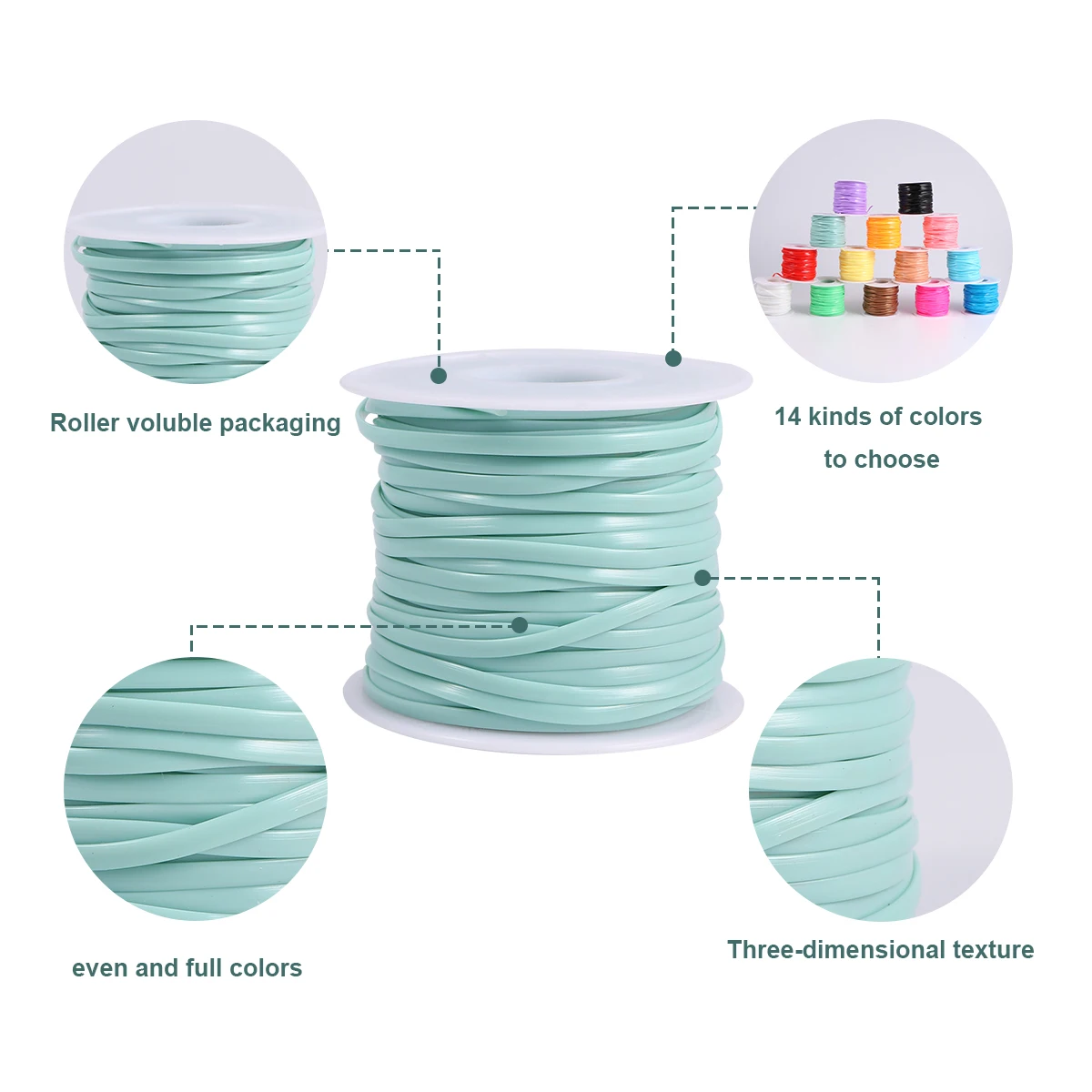 

Round Buckle Gourd Lobster Jewelry Rope Lace Cord for Bracelet Making Craft Braided Crafts Office