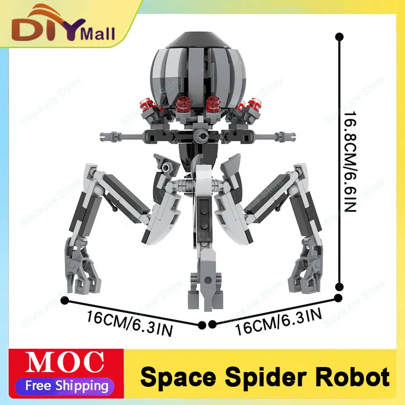 

Космические войны, робот-паук, модель MOC, DIY диорама, набор строительных блоков с шарнирными концами, коллекционный подарок для взрослых и детей