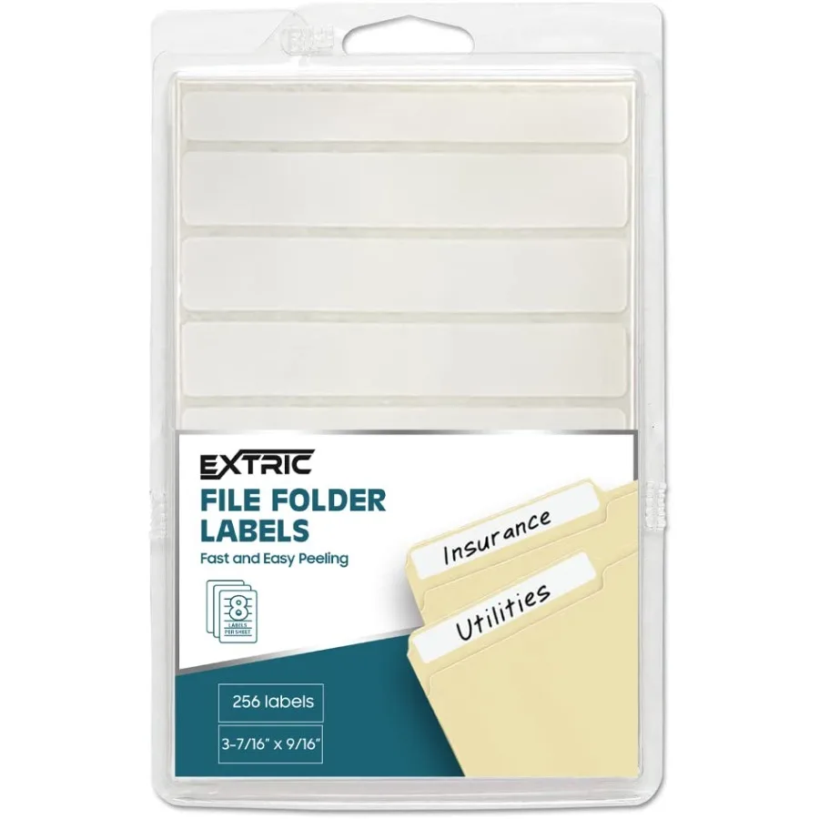 

File Folder Labels 32 Sheets File Labels Stickers a Total of 256 File Labels for File Folders