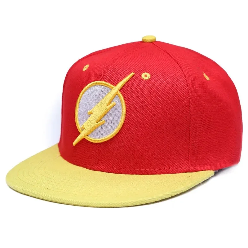 Superhero Barry Allen Hat Movie Flash Logo Embroidered Baseball Hat Casual Sunshade Hat Cosplay Clothing Accessories