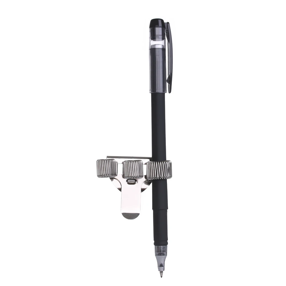 Portable Notebooks Doctors Office Supplies Metal Spring With Pocket Clip Pen Holders Single/Double/Triple