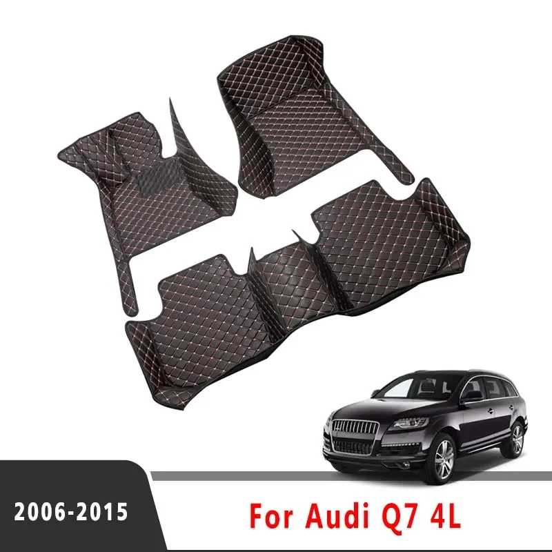 รถสําหรับ Audi Q7 4L 2015 2014 2013 2012 2011 2010 2009 2008 2007 2006 (5 ที่นั่ง) auto ภายในที่กําหนดเองพรมครอบคลุม