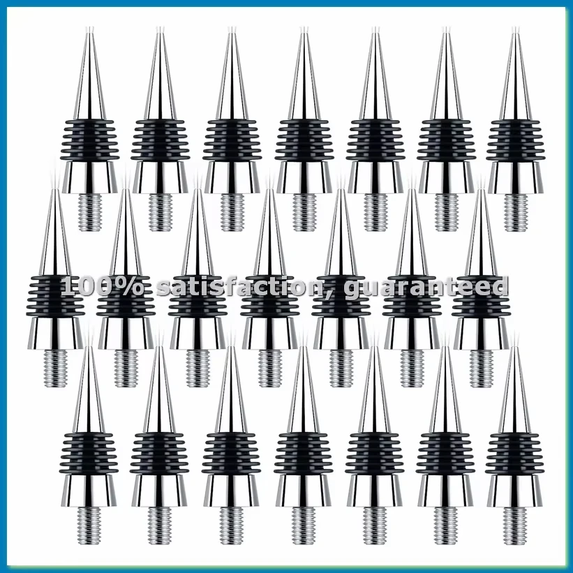 21Pcs Bottle Stopper Zinc Alloy Wine Bottle Stopper Kits Ring Wine Topper Reusable Wine Corks Bottle Stopper Inserts-AT35