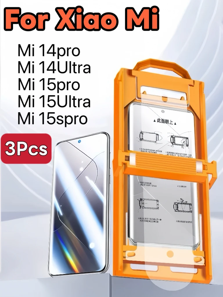 

3PcsFor XIAO MI 15Ultra 14Ultra 15S Pro 14 15Pro Ultra Ceramic Film Screen Protector No Dust Easy Install Kit Not Tempered Glass