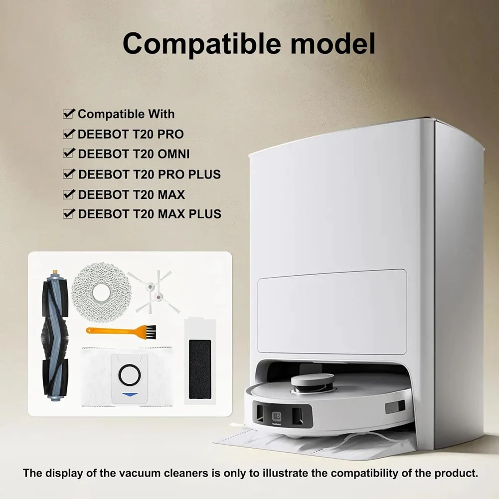

ABGH-для Ecovacs Deebot T20 Omni робот-пылесос основная боковая щетка Hepa фильтр швабра тканевые мешки для пыли сменные аксессуары