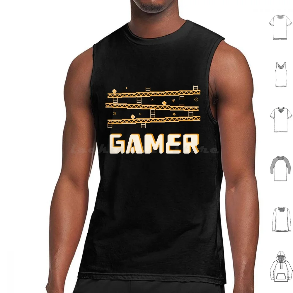 Gamer Tank Tops Print Cotton Game Gamer Gaming Video Video Game Vintage Id Rather Be Gaming Choose Your Weapon