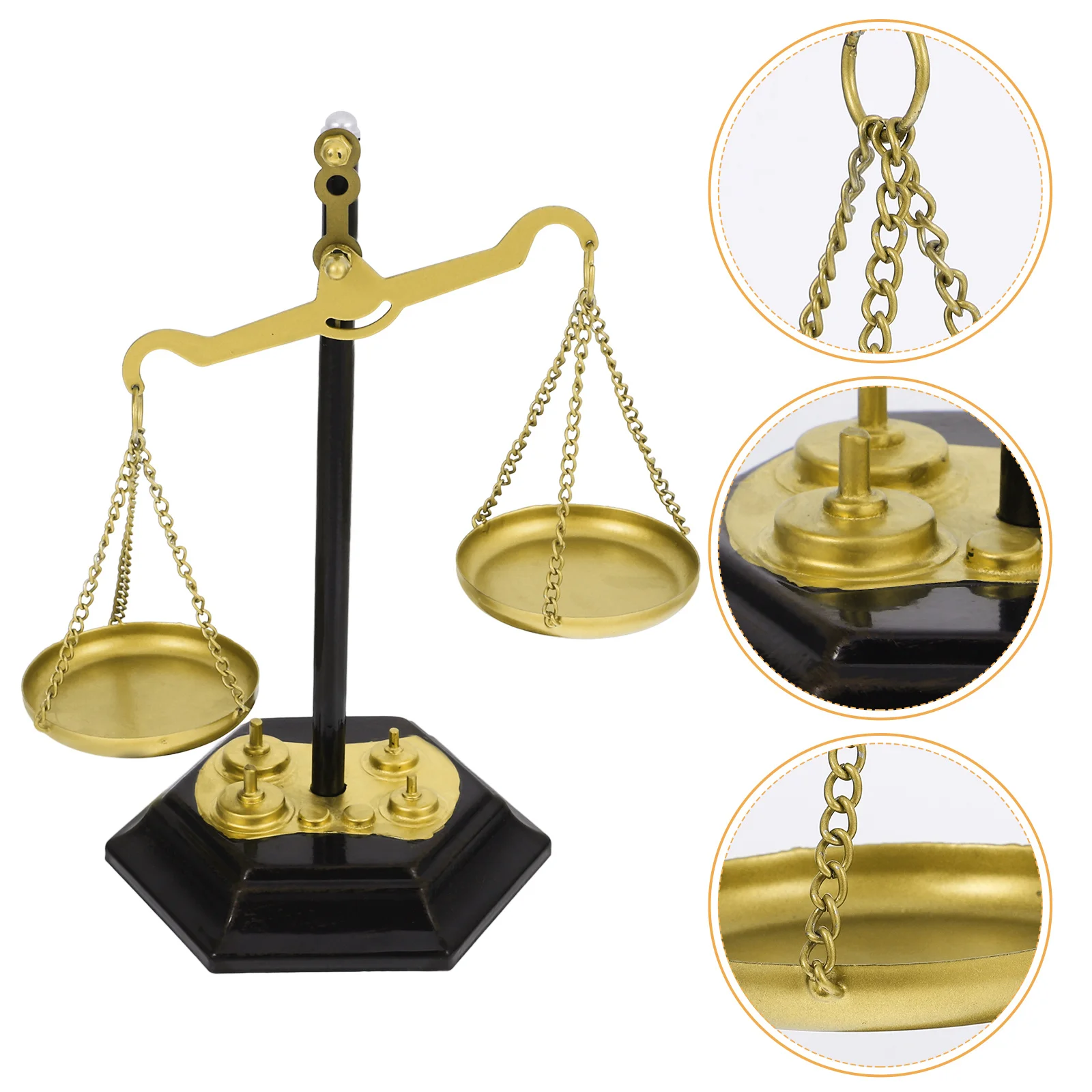 

Stylish Metal Balance Scale Ornament for Table Decor Home Interior Design Farmhouse Living Room Decorative Centerpiece Accessory