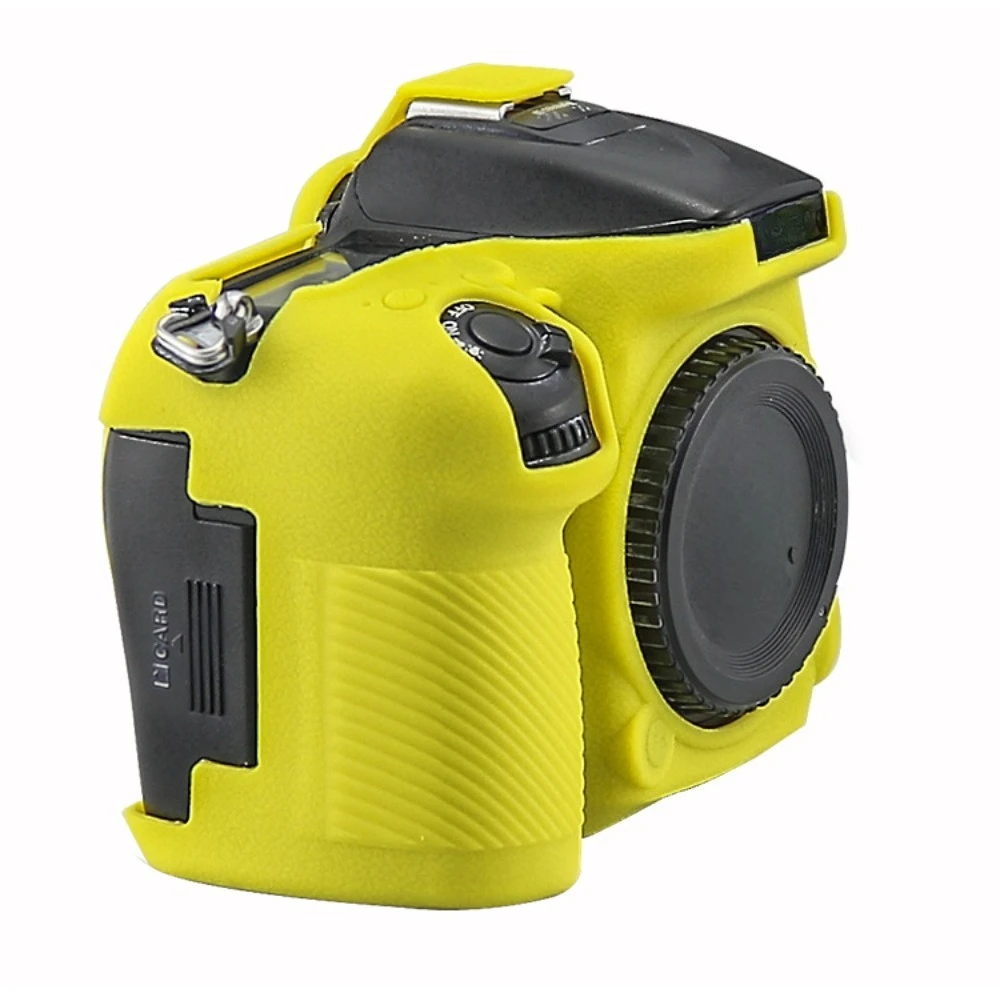 

For Nikon D7100/D7200 SLR camera silicone protective case silicone cover Camera Bag soft case drop-proof + free tempered film