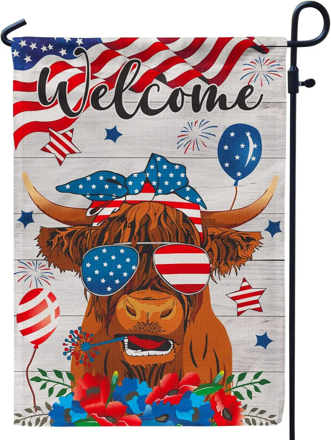 Garten flagge willkommen patriotische Hochland kuh doppelseitige vertikale Bauernhaus Blumen Urlaub Hof Dekor Halloween Dekoration