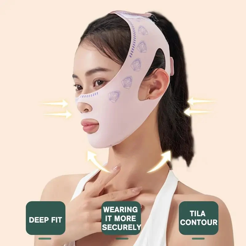 1/2/3/4/5/6Pcs Design Chin Up Mask V Line Shaping Face Masks Face Sculpting Sleep Mask Facial Slimming Strap Face Lifting Belt