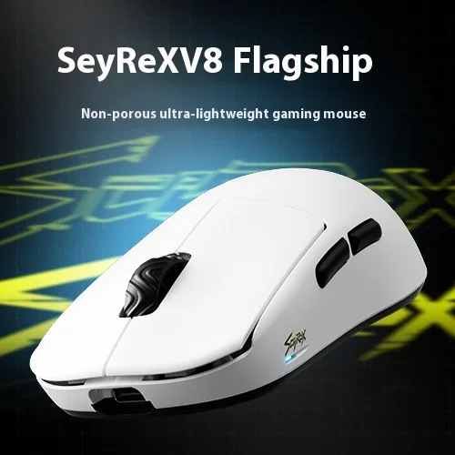 Imagem -03 - Dual Mode sem Fio Ergonômico E-sports Mouse 8k Return 36g Paw3950 Acessório para Computador Gamer Presentes Estoque Quente Scyrox-v8